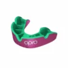 PROTECTION OPRO Mouth Guard Silver - Pink/Fl Green