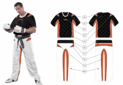 TopTen OFFERS Top Ten Energy Fighter Uniform - Black/white/orange, 1682-91GD 9 TopTen OFFERS Top Ten Energy Fighter Uniform - Black/white/orange, 1682-91GD