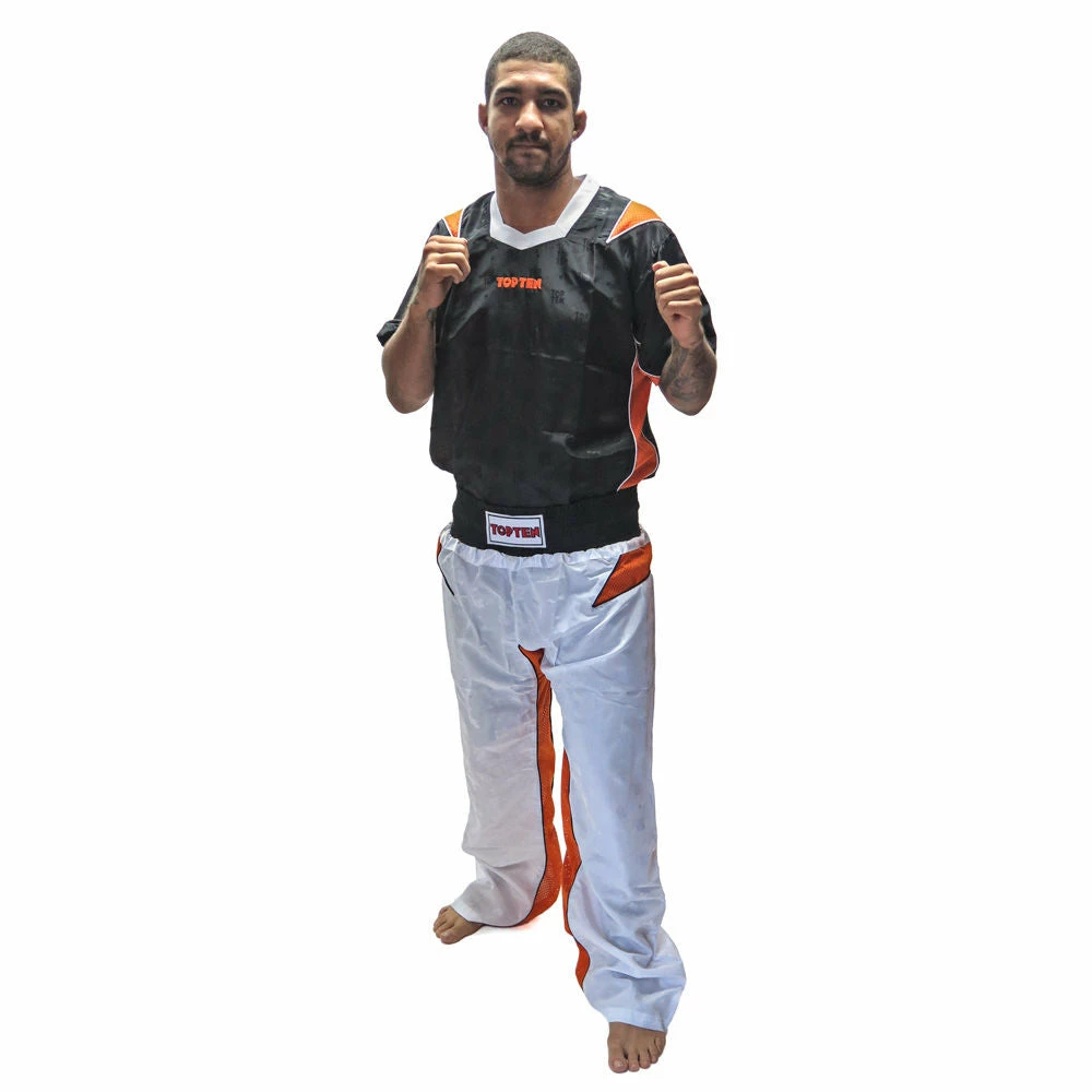 TopTen OFFERS Top Ten Energy Fighter Uniform - Black/white/orange, 1682-91GD 3 TopTen OFFERS Top Ten Energy Fighter Uniform - Black/white/orange, 1682-91GD