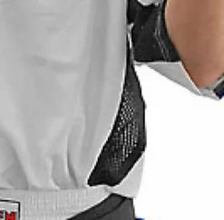 TopTen UNIFORMS Top Ten Mesh Uniform 1605 Model - White/black/blue, 1605 WH-BL