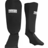 Cloth Shin/Instep Guard Fighter Black, SI - Fight PROTECTION