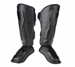 Fighter Shinguards Thai Ergo - Black, FSG-004BR