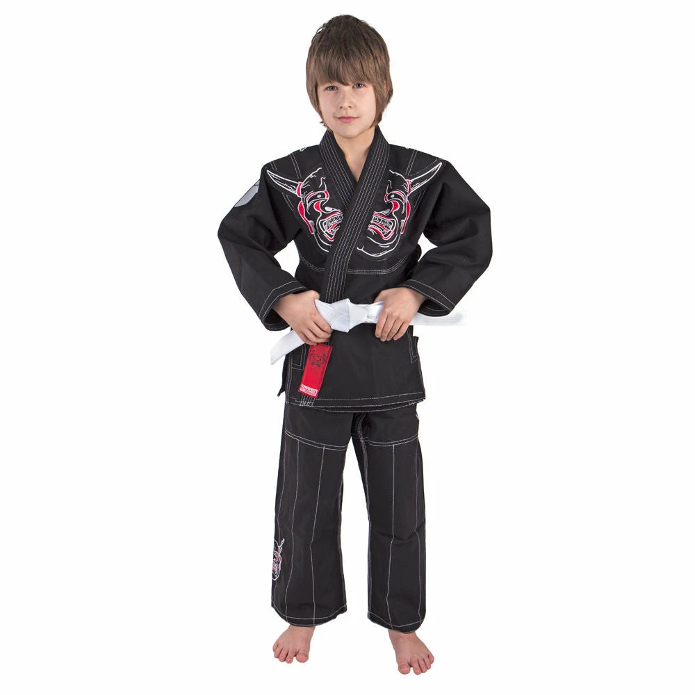 Fighter KIDS BJJ Gi Demon Uniform - Black, BJJB-01K OFFERS 3 Fighter KIDS BJJ Gi Demon Uniform - Black, BJJB-01K OFFERS
