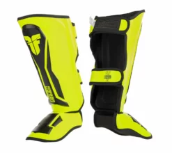 Fighters Inc. - Martial Arts Equipment Fighter Shinguards Thai Ergo - Neon Yellow/black