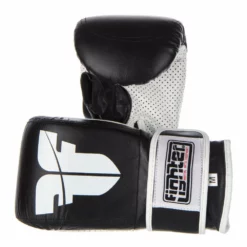 Bag Gloves Fighter Velcro - Black/white, Je-perf