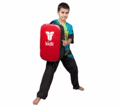 TRAINING Fighter Multi-Grip KIDS KICK SHIELD - Red/black, FKVB0002