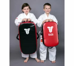 TRAINING Fighter Multi-Grip KIDS KICK SHIELD - Red/black, FKVB0002