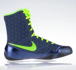 Nike KO Boxing Shoes - Navy Blue/eletric Green, 839421-413
