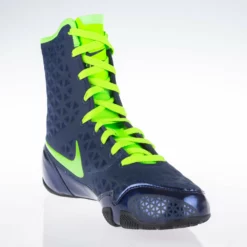 Nike KO Boxing Shoes - Navy Blue/eletric Green, 839421-413