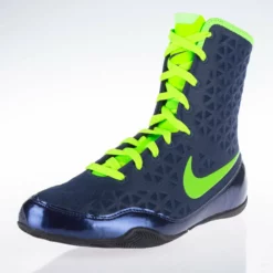Nike KO Boxing Shoes - Navy Blue/eletric Green, 839421-413