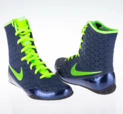 Nike KO Boxing Shoes - Navy Blue/eletric Green, 839421-413