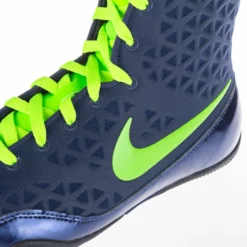 Nike KO Boxing Shoes - Navy Blue/eletric Green, 839421-413