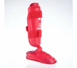 Hayashi WKF Foot And Shin Protection - Red, 343-4