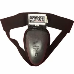 PROTECTION Fighter Steel Groin Guard Grey/negro, JE-1577