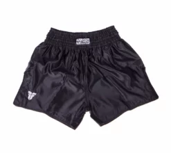 Fighter Thai Trunks Bangkok Plain - Black, FP04 APPAREL