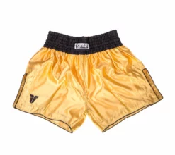 Fighter Thai Shorts Bangkok Plain - Gold/black, FP05