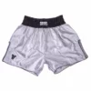 APPAREL Fighter Thai Shorts Bangkok Plain - Silver/black, FP09