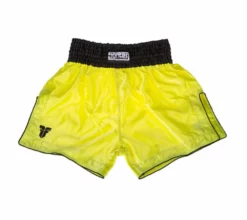Fighter Thai Shorts Bangkok Plain - Neon Yellow/black, FP08 APPAREL