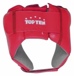 TopTen PROTECTION Top Ten Red AIBA Head Guard - Red, 4069-4
