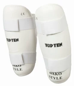 TopTen Shin Guard TOP TEN WAKO - White, 3208-1 PROTECTION