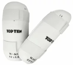 TopTen Shin Guard TOP TEN WAKO - White, 3208-1 PROTECTION
