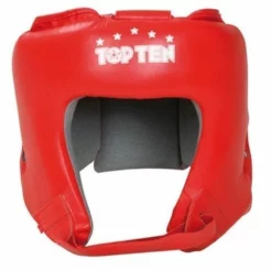TopTen PROTECTION Top Ten Red AIBA Head Guard - Red, 4069-4