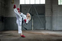 Hayashi WKF Foot And Shin Protection - Blue, 343-6