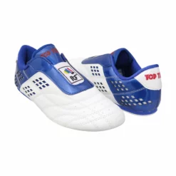 FOOTWEAR TopTen BUDO ITF Laceless White & Blue Lightweight Taekwon-Do Shoes, 543-16