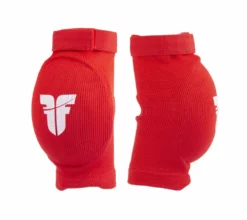 Fighter FF Elbow Guard Red Oval Cup Protector With Elastic Strap, FEG-01R PROTECTION