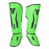 PROTECTION Fighter Shinguards Thai Ergo - Green/black, FSG-004GNB