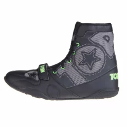 TopTen Boxing Shoes - Black/Grey Mid-Top With Lockdown Strap, 1172-1 OFFERS
