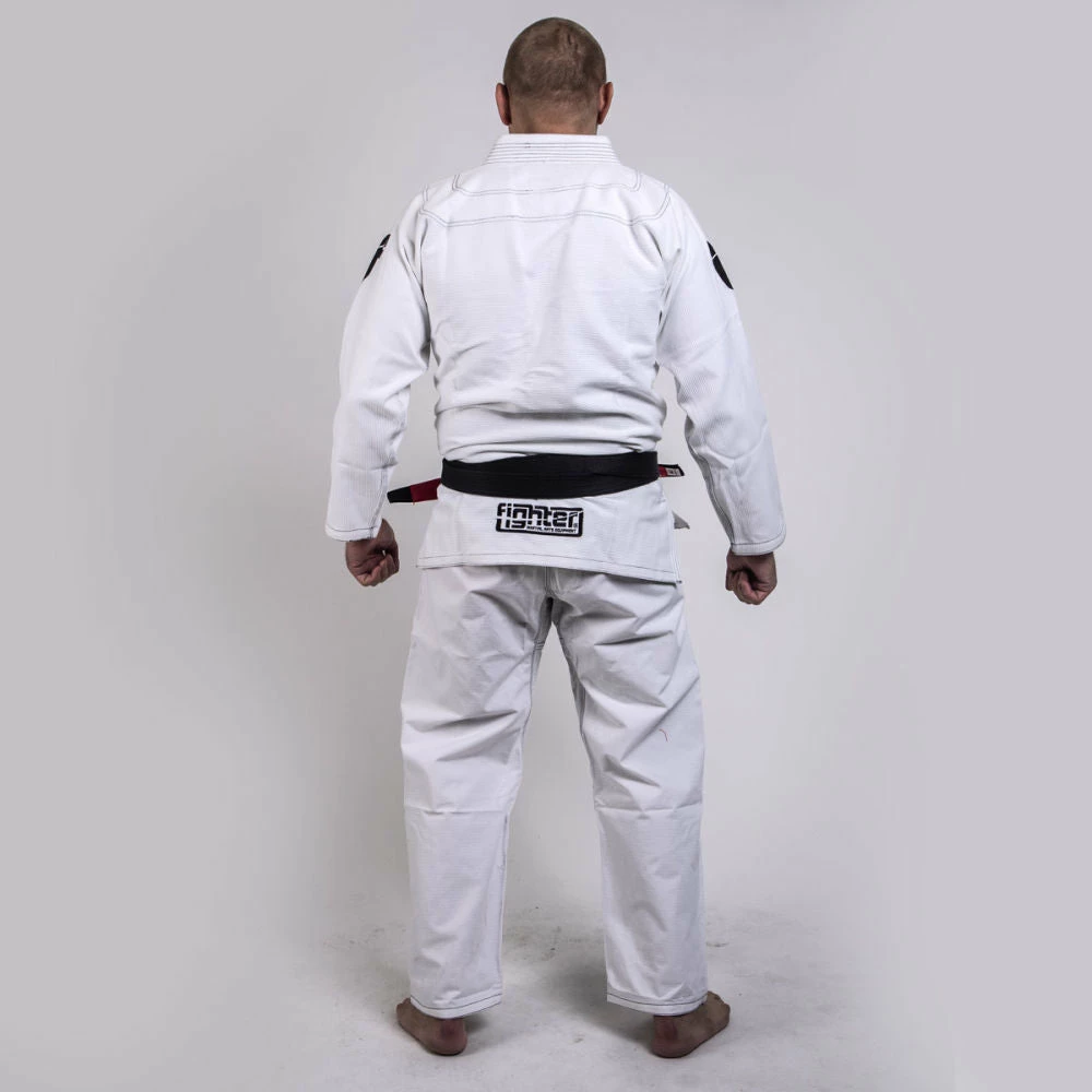 Fighter BJJ Gi Pearl Weave Uniform - White, BJJBW-08 UNIFORMS 8 Fighter BJJ Gi Pearl Weave Uniform - White, BJJBW-08 UNIFORMS
