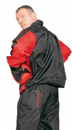 TopTen Top Ten Team Warm Up Suit - Black/red, 0725S