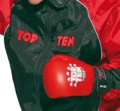 TopTen Top Ten Team Warm Up Suit - Black/red, 0725S
