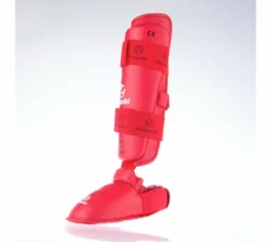 Hayashi WKF Foot And Shin Protection - Red, 343-4