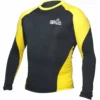 TopTen MMA OFFERS TOP TEN Rash Guard Long Sleeve - Black/yellow, 1412-9