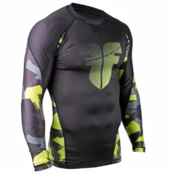 OFFERS Rashguard Fighter Long Sleeves - Black/Camo, FRG-01