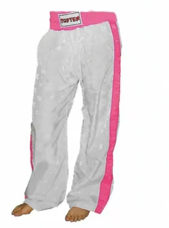 TopTen Top Ten KickBoxing Pants - White/pink, 0500S W-P