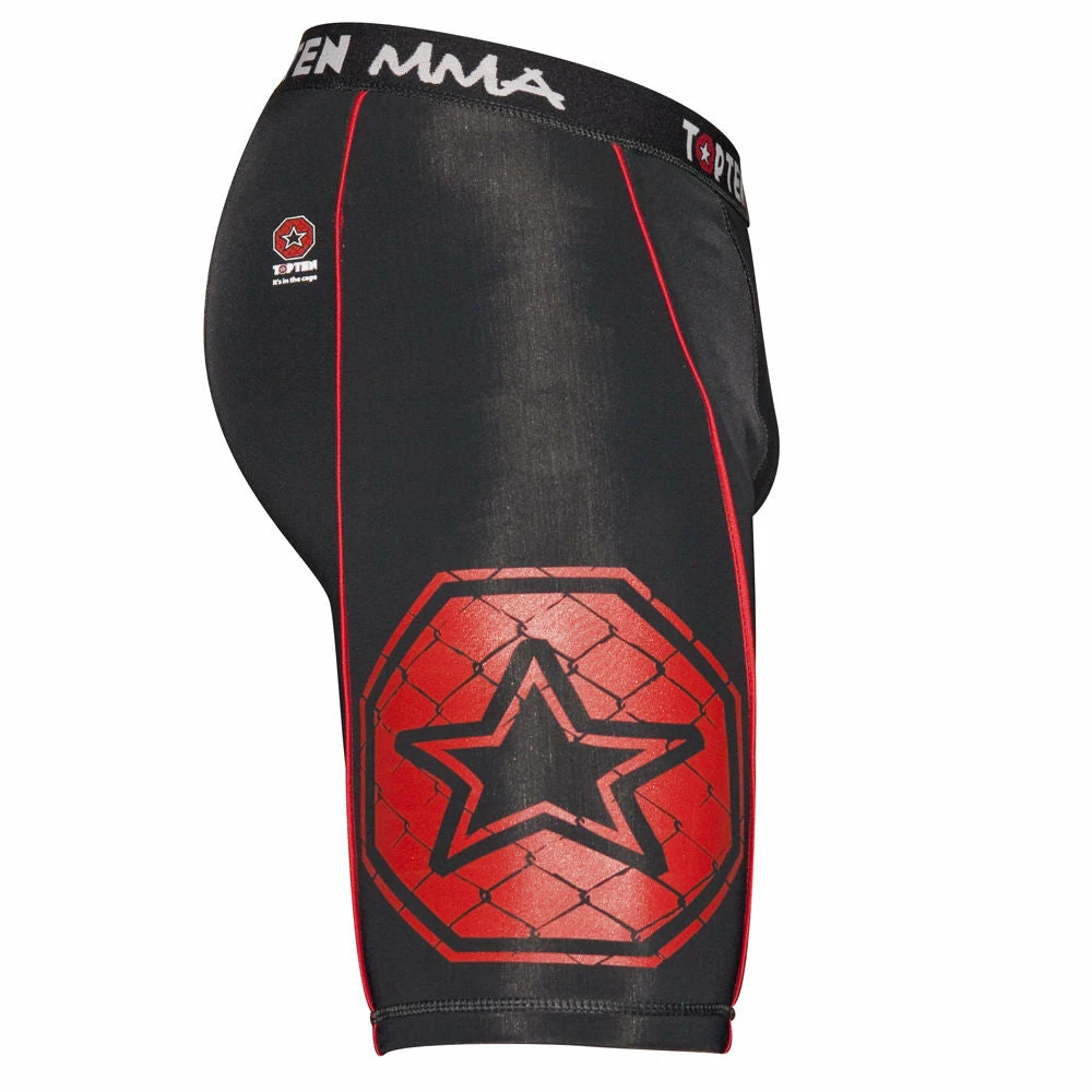 TopTen MMA OFFERS Top Ten MMA Compression Shorts Black/red, 1880-9 4 TopTen MMA OFFERS Top Ten MMA Compression Shorts Black/red, 1880-9