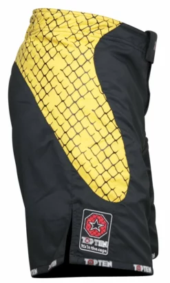 TopTen MMA Top Ten MMA Shorts - Black/yellow, 1872-2