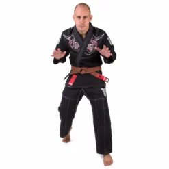 OFFERS Fighter BJJ Gi Demon Uniform - Black, BJJB-01