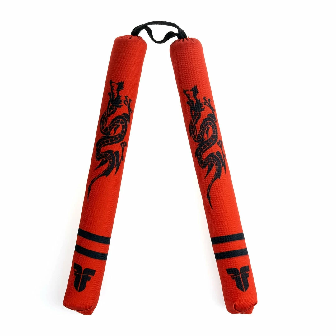 Fighter Soft Dragon Nunchaku - Red 3 Fighter Soft Dragon Nunchaku - Red