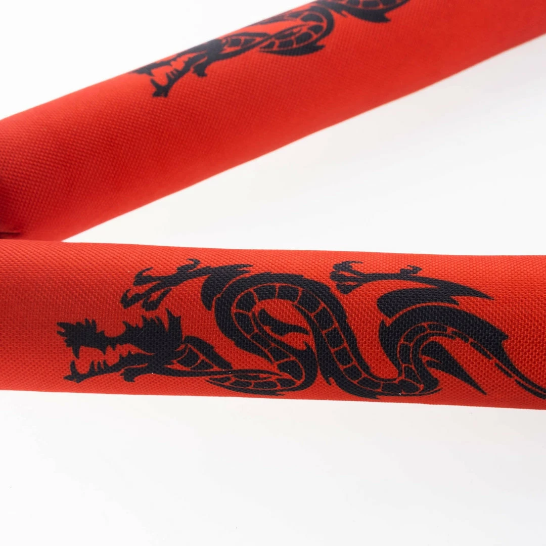 Fighter Soft Dragon Nunchaku - Red 4 Fighter Soft Dragon Nunchaku - Red