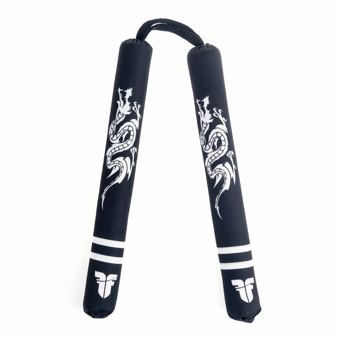 Fighter Soft Dragon Nunchaku - Black/white 3 Fighter Soft Dragon Nunchaku - Black/white