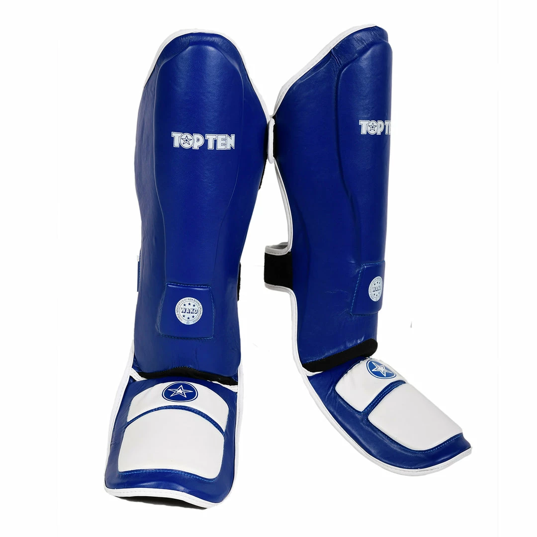 TopTen Shin And Instep Guard “Lowkick” WAKO - Blue 4 TopTen Shin And Instep Guard “Lowkick” WAKO - Blue