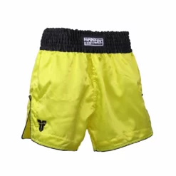Fighter Thai Shorts Bangkok Plain - Neon Yellow/black, FP08 APPAREL