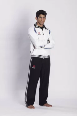 Hayashi Polyester Tracksuit - White/blue/black APPAREL