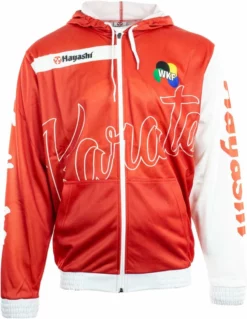 APPAREL Hayashi ZIP Hoodie “WKF Brick”, 19341-41