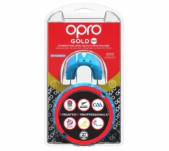 OPRO Mouth Guard Junior Gold - Sky Blue/Prl