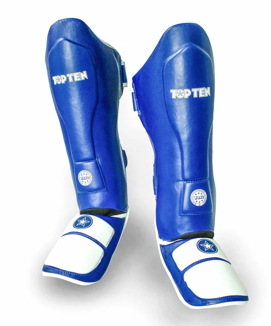 TopTen Shin And Instep Guard “Lowkick” WAKO - Blue 8 TopTen Shin And Instep Guard “Lowkick” WAKO - Blue